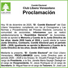 Club Libano Venezolano Noticias